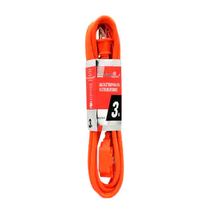 Extensión eléctrica naranja super átomo para uso rudo de 3 metros y 3…