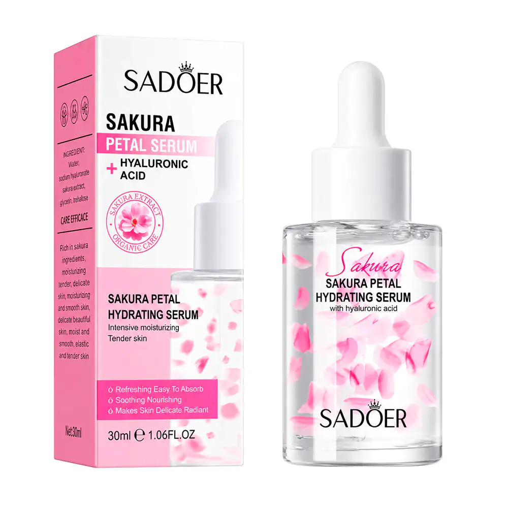 Serum hidratante sadoer con extracto de pétalos de cerezo + ácido hia…