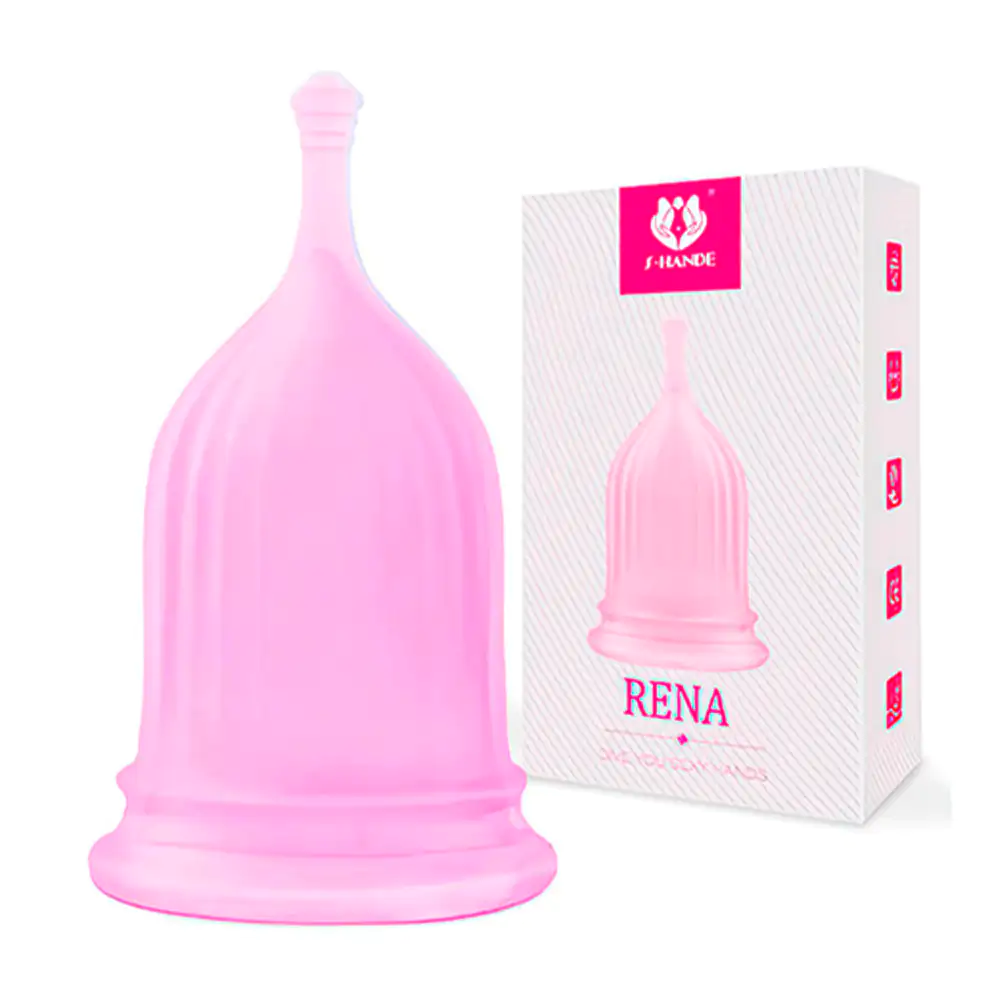 1pza copa menstrual rena, silicona suave, 6.8cm, variedad de colores