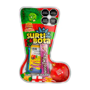 1pza Bolo en forma de bota navideña con surtido de dulces, 110g