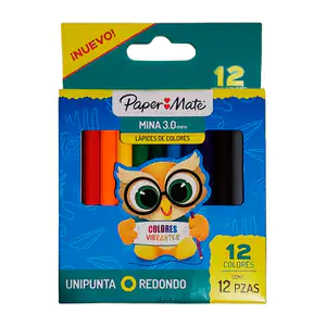 Caja con 12 lápices de colores redondos paper mate, variedad de color…