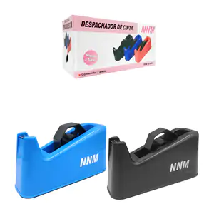 Despachador grande de plástico para cinta, variedad de colores