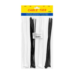 Paquete con 48 cinchos de plástico de 2.7x250mm, variedad de colores