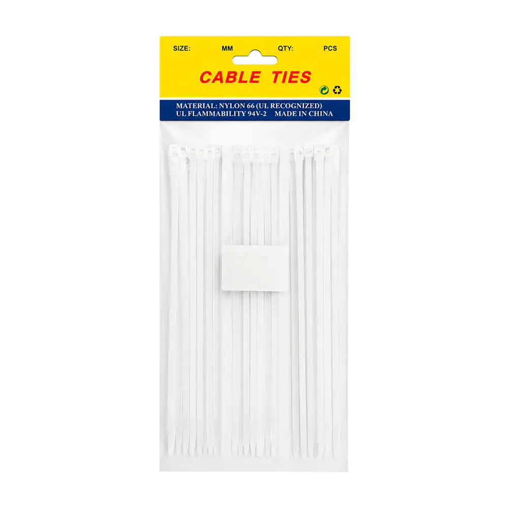 Paquete con 75 cinchos de plástico de 2.5x100mm, 2.5x150mm, 2.5x200mm…