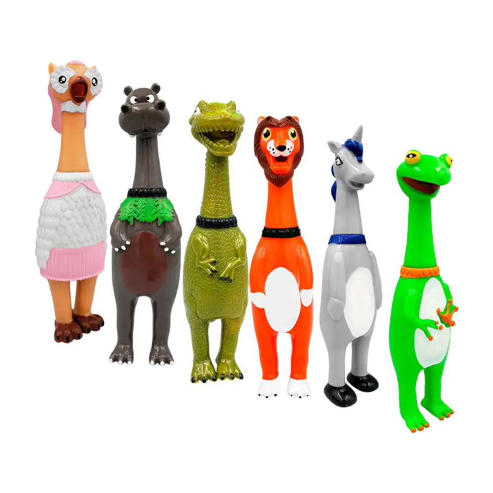 Juguete chillón con forma de animal para mascota, 13cm, variedad de d…