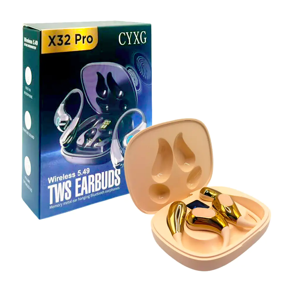 Audífonos inalámbricos con diseño ergonómico de clip, touch + estuche…