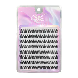 Kit de extensiones de pestañas en grupo para acabado voluminoso / w-j…