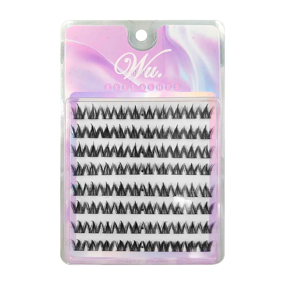 Kit de extensiones de pestañas en grupo para acabado voluminoso / w-jm-06