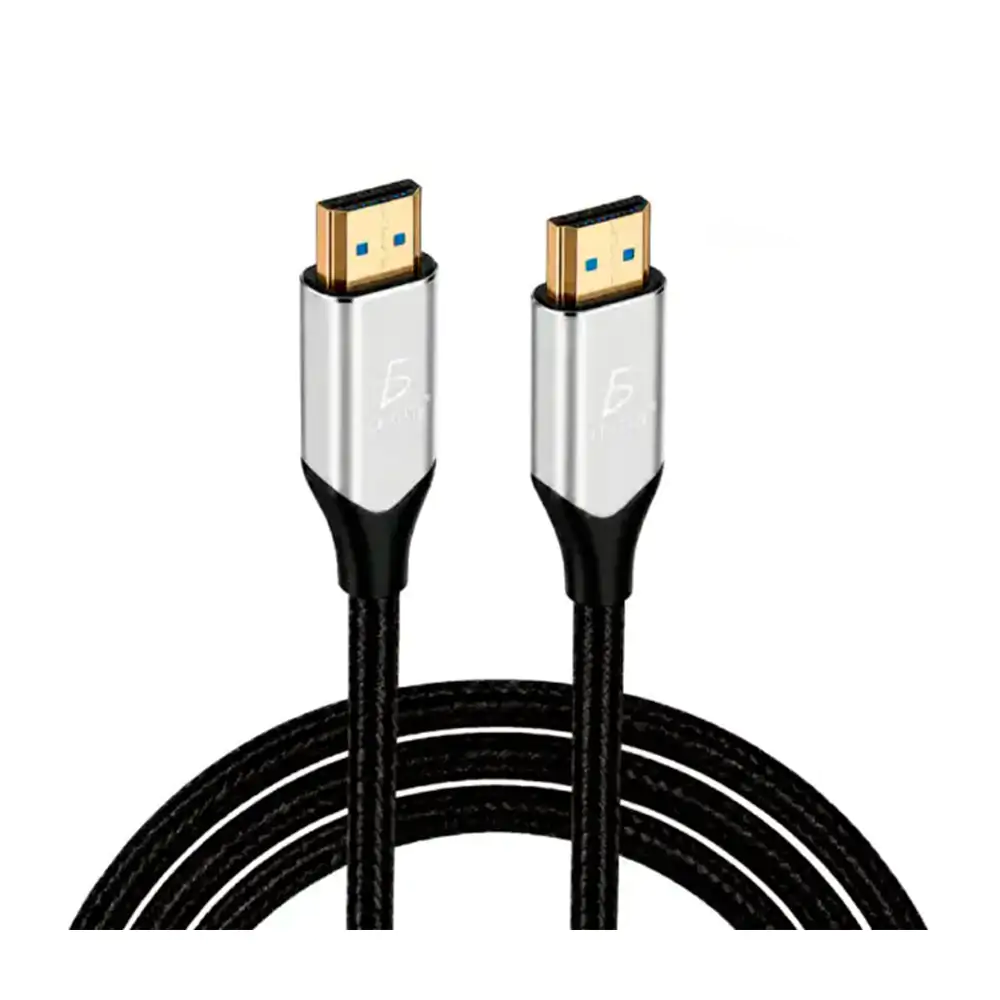 Cable con doble salida hdmi 2.1 con calidad 8k hd de 2 metros