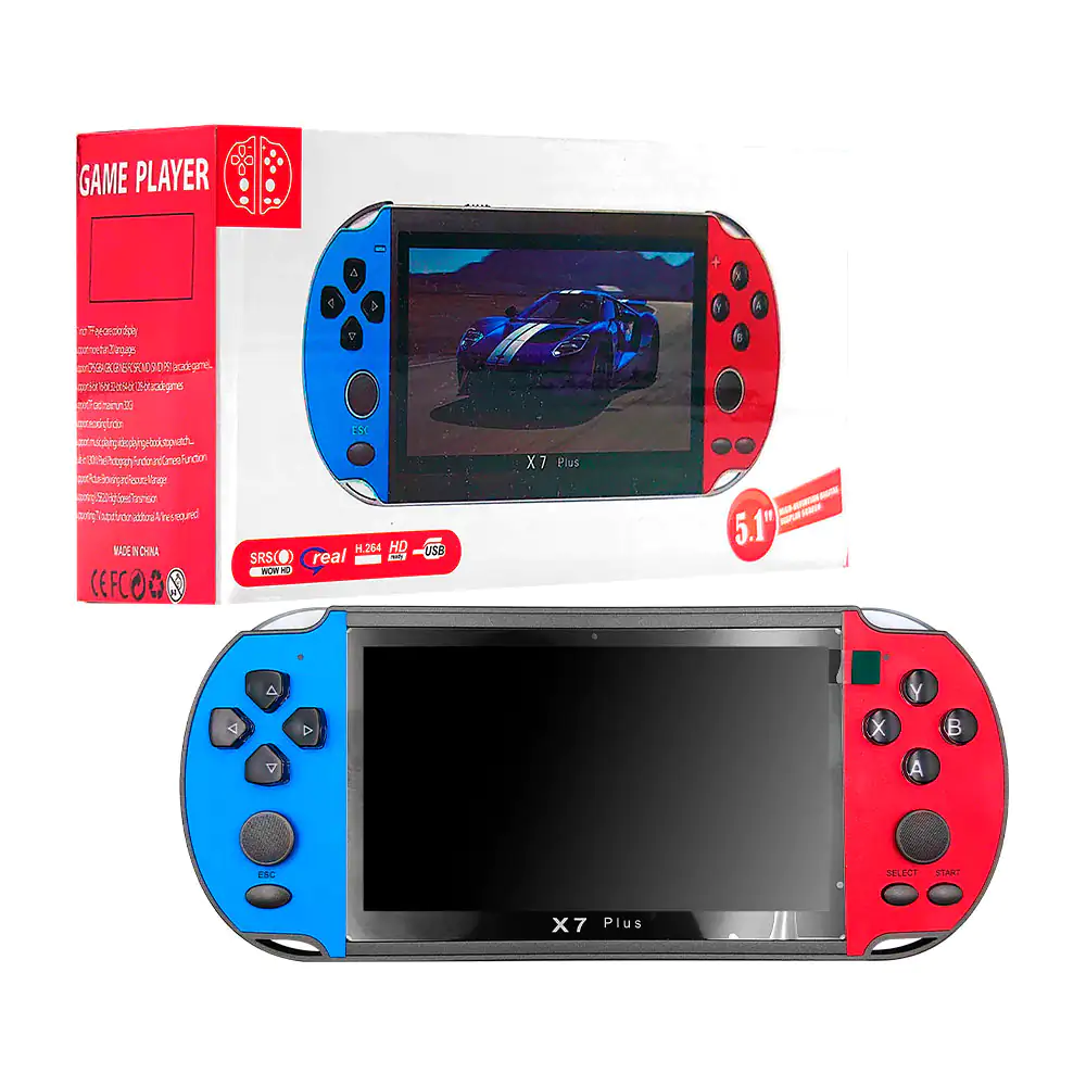 Consola portátil de videojuegos clásicos con accesorios, variedad de …