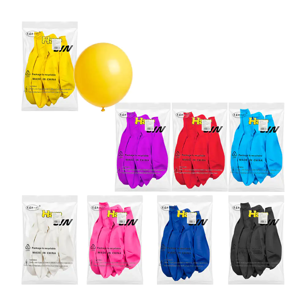 Paquete con 10 globos de látex jumbo para fiesta, variedad de colores
