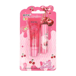 Blíster hidratante para labios rpk con bálsamo labial y lip gloss de …
