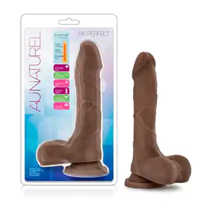 Consolador flexible con textura natural, 20cm, diseño flexible ajusta…