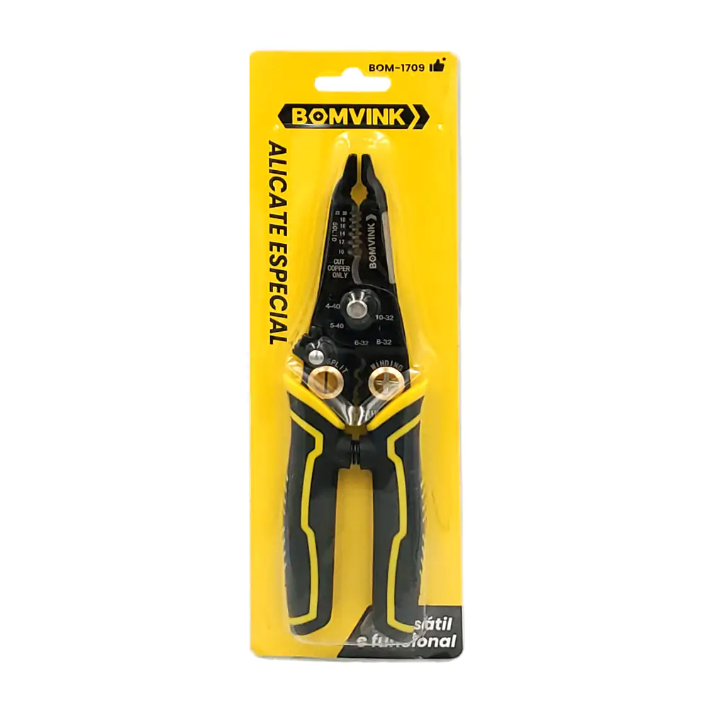 Pinza Pelacables multifuncional con ponchadora crimpadora + cortador …