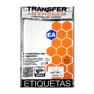 Paquete de 168 etiquetas transfer 20x105mm en color blanco / eab20105…