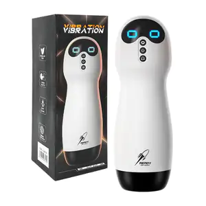 Consolador vibrador masculino cat cup con efecto realista múltiples v…