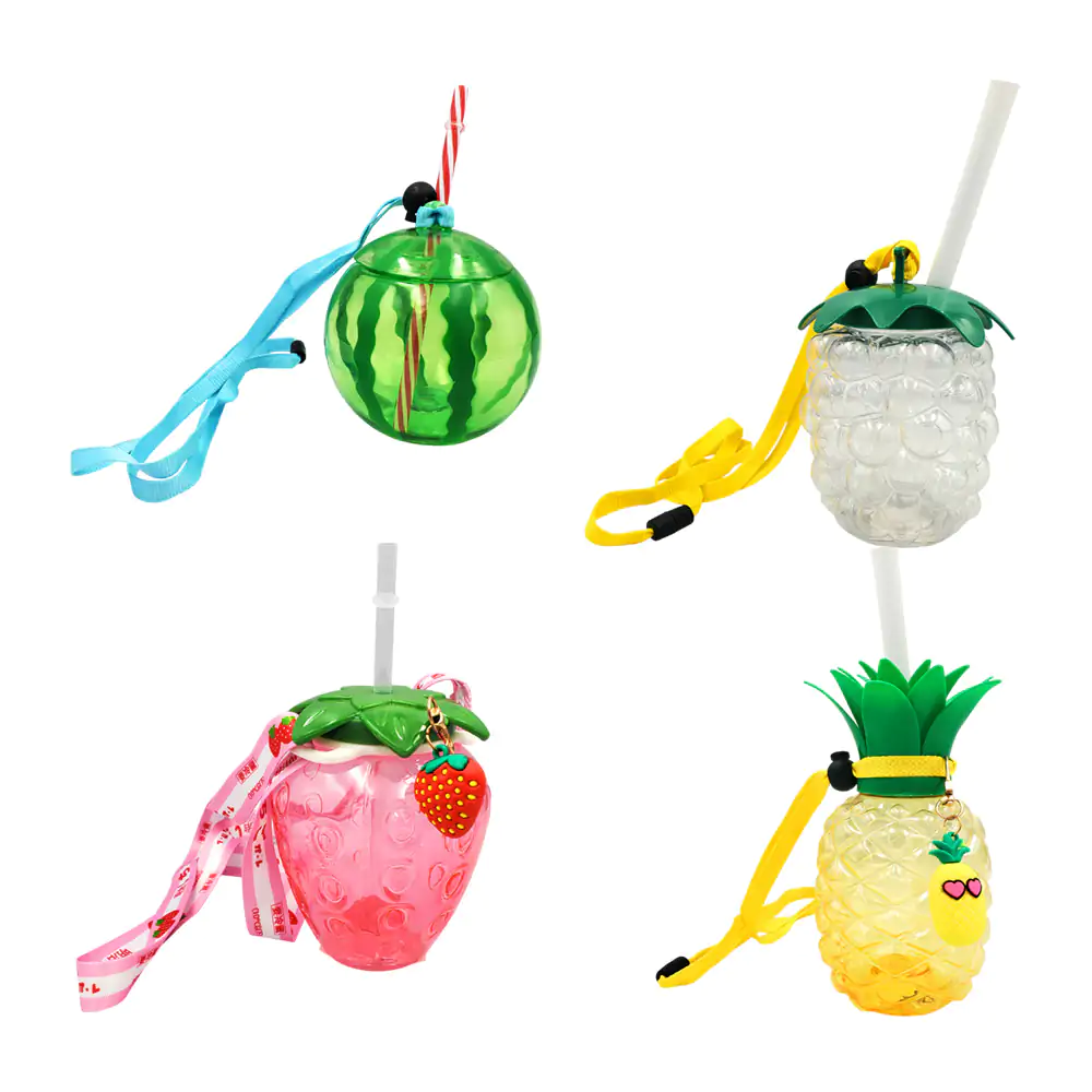 1pza botella de plástico con forma de fruta, capacidad de 500ml con a…