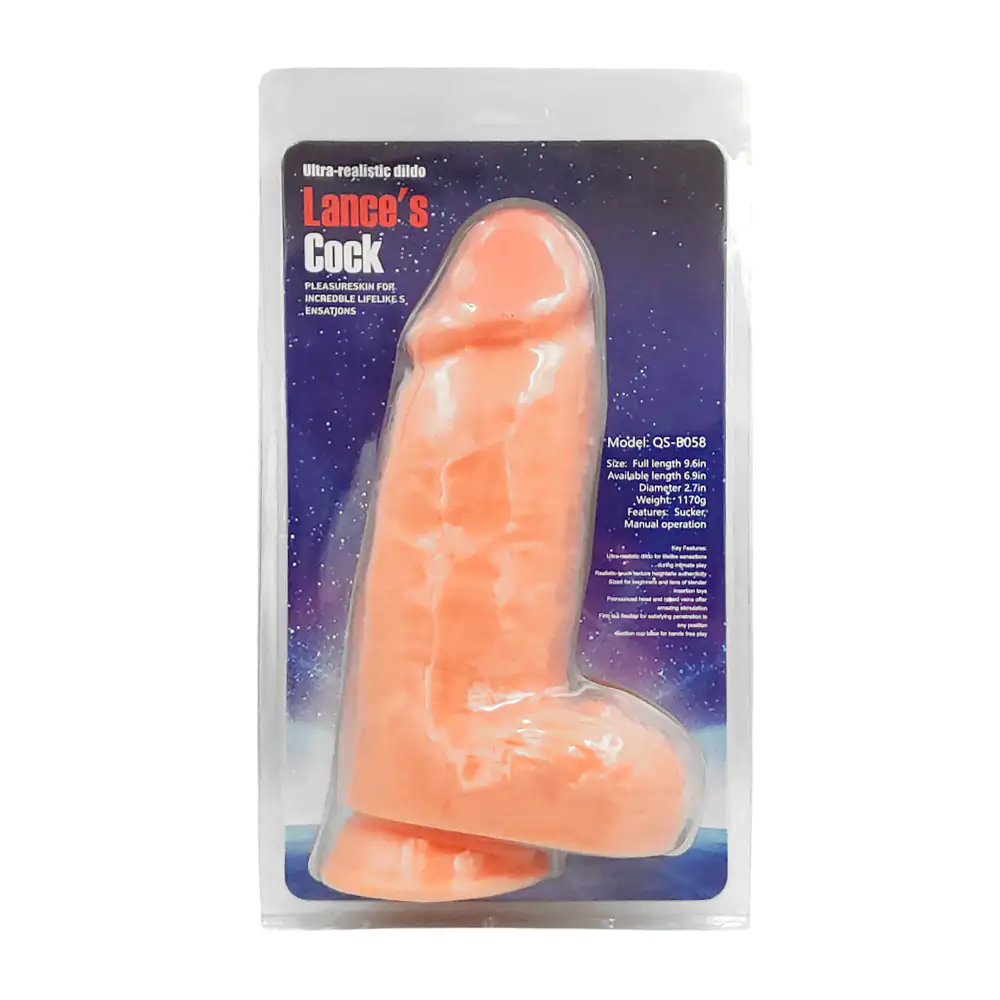 Dildo consolador ultra realista de plástico 6.5cm de diámetro y 25cm de alto