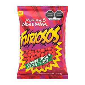 Bolsa grande de cacahuates japonés nishiyama furiosos con chile y lim…
