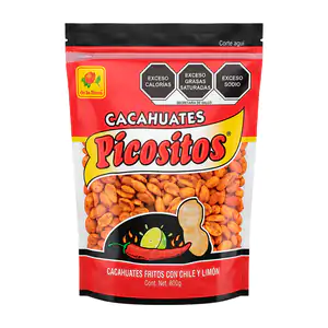 Bolsa grande de cacahuates picositos con chile y limón de la rosa, 80…
