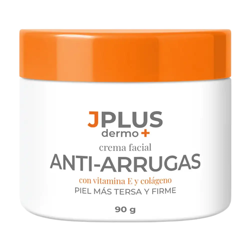 Crema facial antiarrugas jplus 90g, piel mas firme y tersa/ 005091