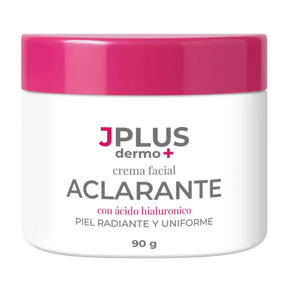 Crema facial aclarante jplus 90g, piel radiante y uniforme / 005107