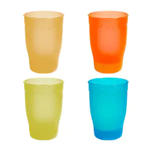 1pza vaso de plástico con diseño de olas, variedad de colores / 00621…