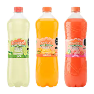 1pza Botella bonafont aguas frescas sabor guayaba, limón o naranja, 1…