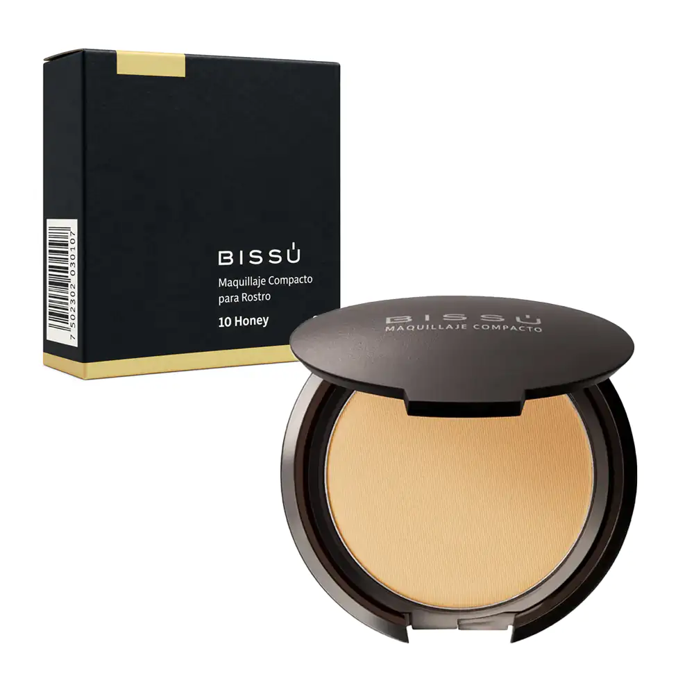 Maquillaje compacto bissú para rostro, 8g, tono 10 honey / 008096