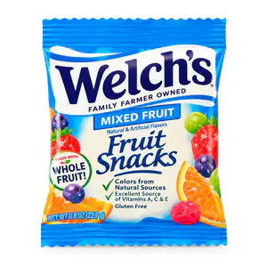 Mini paquete de gomitas welch´s con sabor frutal + vitaminas, 14g