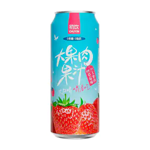 1pza lata de bebida sabor fresa con pulpa natural y trozos, 500ml / 0…