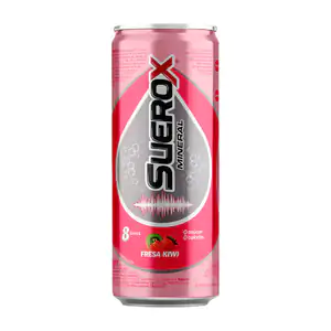 1pza Suerox mineral en lata sin azúcar ni calorías sabor fresa kiwi, …