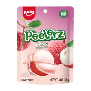 Bolsa con gomitas peelerz pelables con sabor a lichi, 85g / 080327