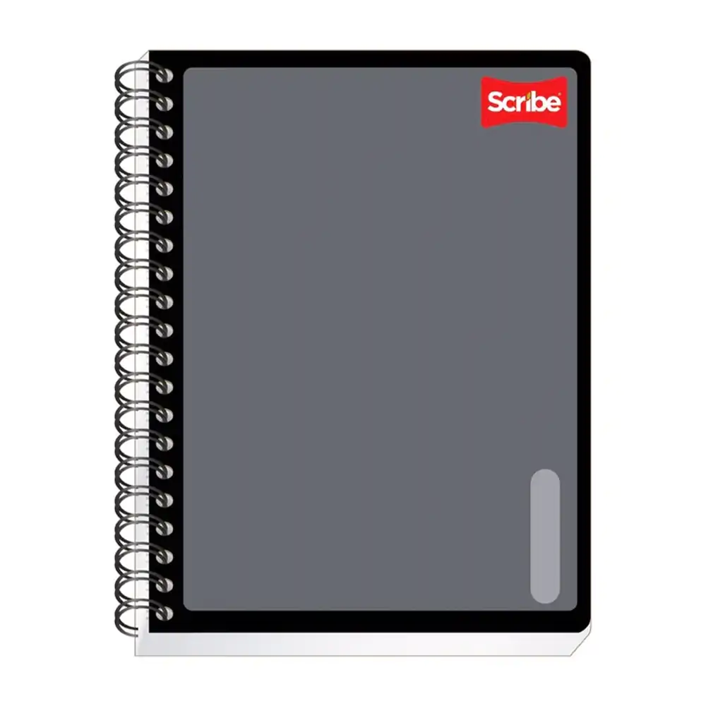 Cuaderno profesional scribe serie 3 con 100 hojas de cuadro chico y doble espiral, variedad