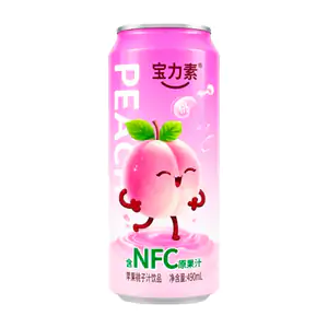 1pza jugo de durazno con coco, lata con 490ml / 121042