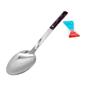 1pza Cuchara grande konning de acero inoxidable con mango de madera, …