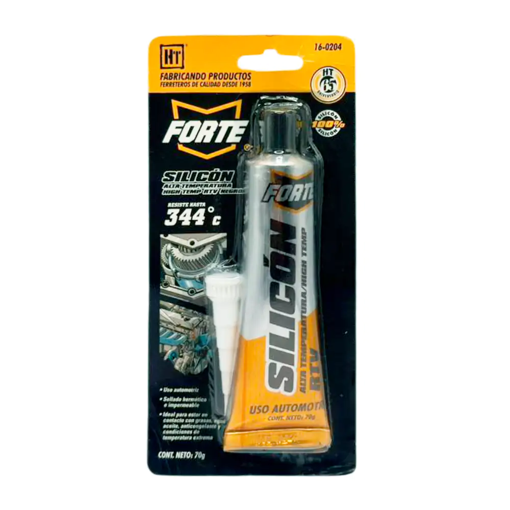 Blíster con tubo de silicón rtv negro de alta temperatura para uso au…