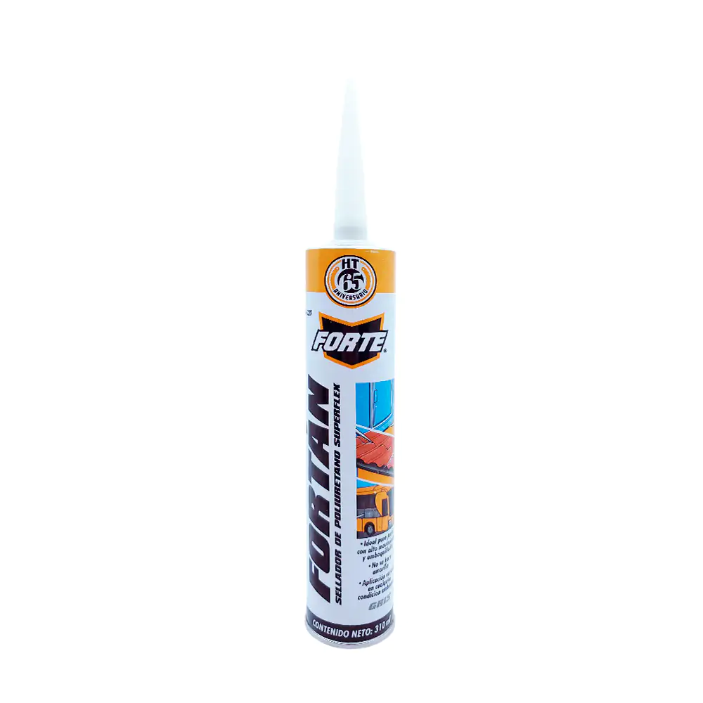 Tubo fortán sellador de poliuretano superflex color gris, 310ml / 16-0229