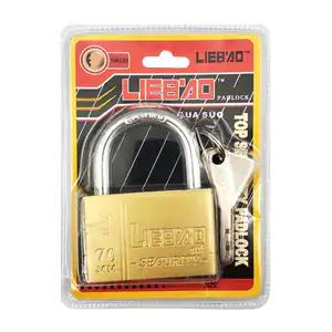 Candado liebao de 70mm de seguridad, gancho de acero templado + tres …