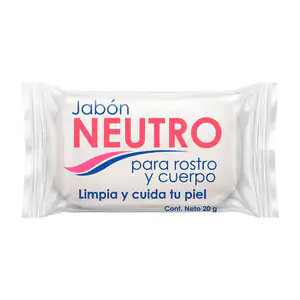 Barra de jabón hotelero neutro para rostro y cuerpo de 20g