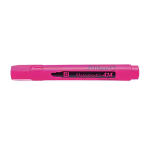 1pza marcatextos resaltador pelikan en color rosa con punta ancha