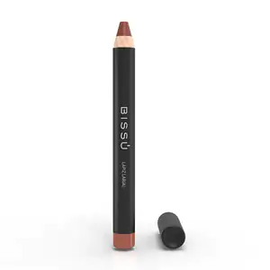 1pza lápiz labial bissu, gordito de madera, tono 02 caramelo / 251664
