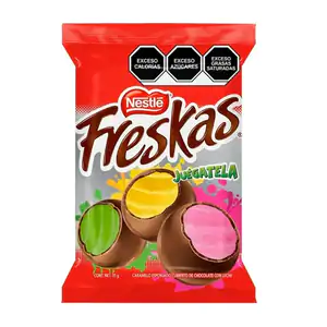 Freskas de caramelo esponjoso y cubierta de chocolate con leche, 43g …