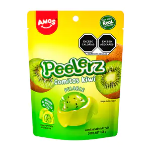 Bolsa con gomitas peelerz pelables con sabor a kiwi, 65g / 287034