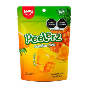 Bolsa con gomitas peelerz pelables con sabor a piña, 65g / 293295