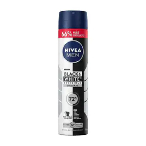 Desodorante antitranspirante nivea men black and white invisible en a…