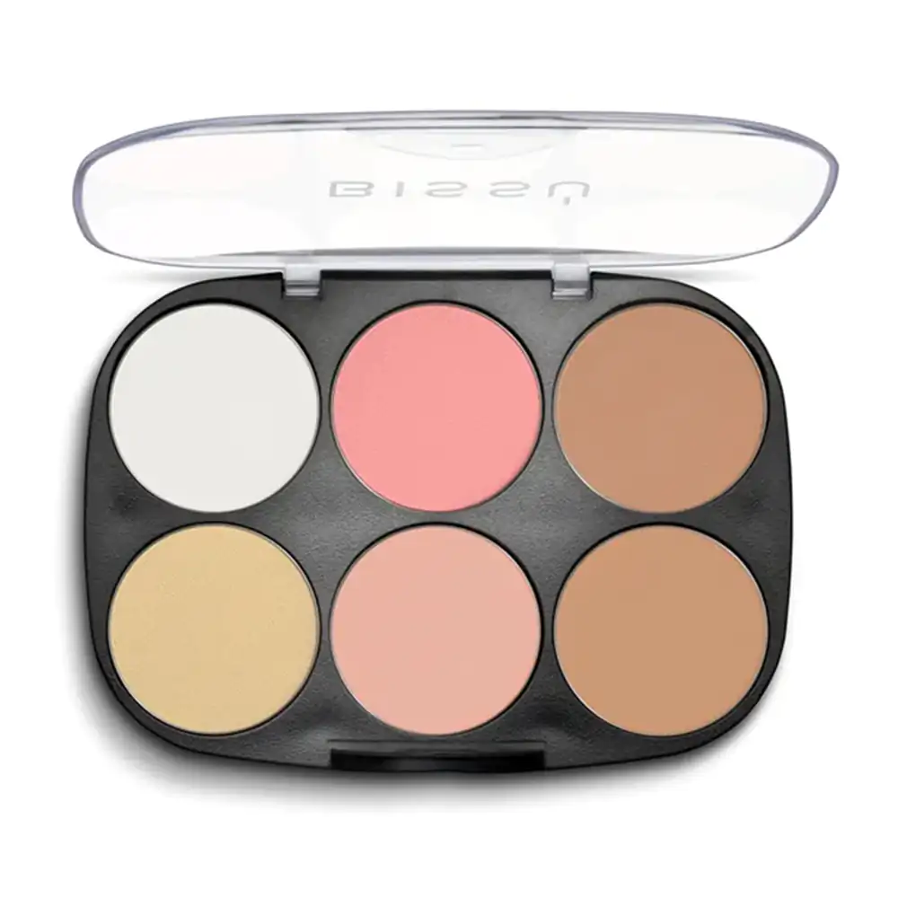 Paleta de maquillaje bissú con rubores e iluminadores, la mera mera 01/ 351115