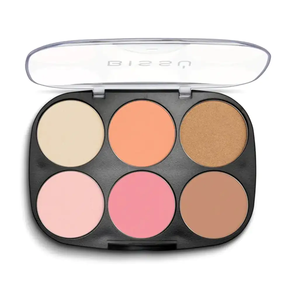 Paleta de maquillaje bissú con rubores e iluminadores, la de cajón 02 / 351122