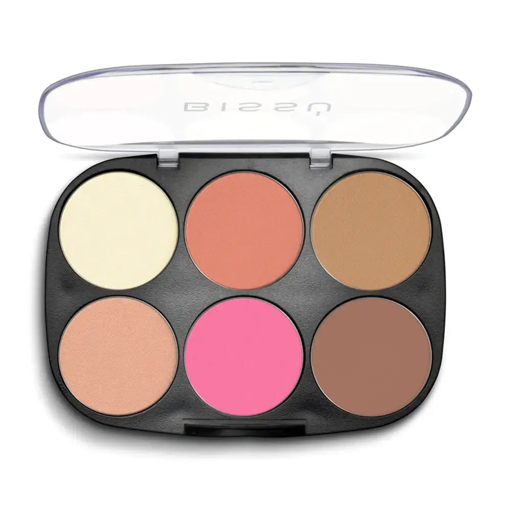 Paleta de maquillaje bissú con rubores e iluminadores, la buenaza 03 / 351139