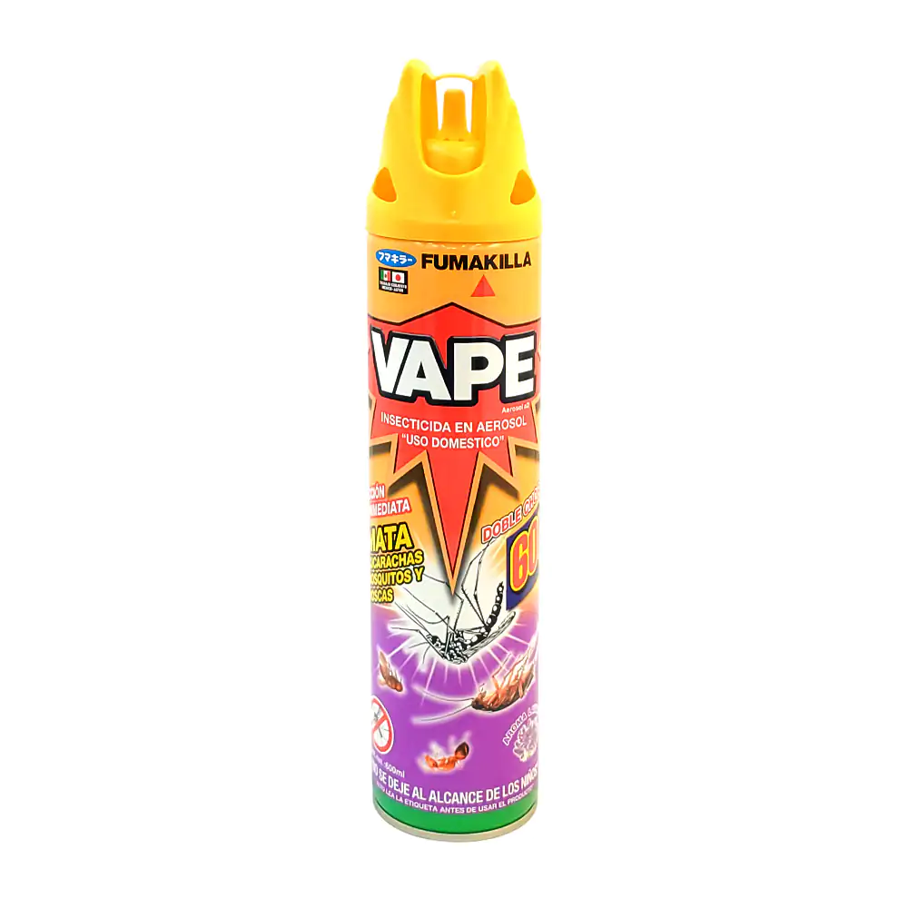 Insecticida vape en aerosol con doble chorro, aroma a lavanda, 600ml / 360613